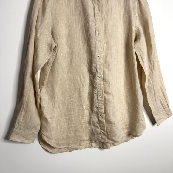 J. MCLAUGHLIN Linen Long Sleeve Button Down Shirt - Picture 3 of 8